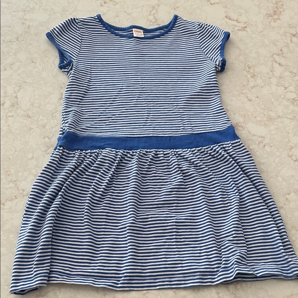 Gymboree Cottagecore Nautical Striped Cotton Dress